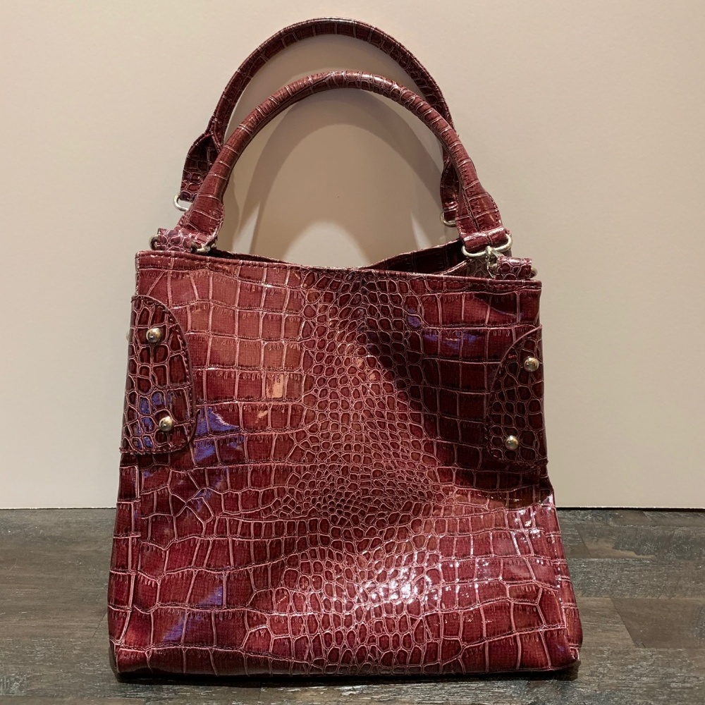 Red Snakeskin Purse